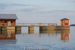 A lovely springevening by the boathouse at the Swedish co... by Jessica Sjödin 